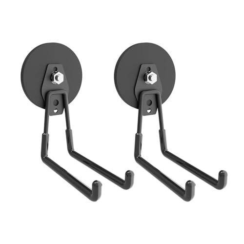 Strong Magnetic Garage Hook (Large L/2Pack 32-160lbs)