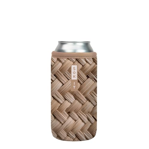 CanSok Sleeve for Beer & Soda Insulated Neoprene Cover (Summer in Saint-Tropez / 16oz Can Sleeve)