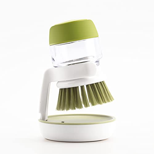 Dish Brush with Soap Dispenser (Green)
