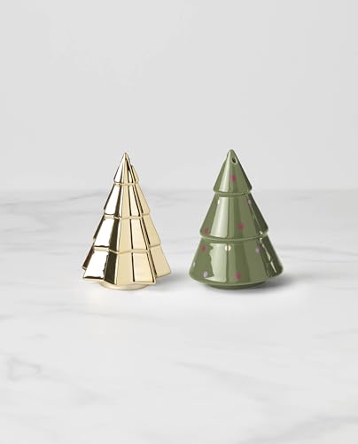 Figural Evergreen Christmas Salt and Pepper Shaker Set (Salt & Pepper Set)