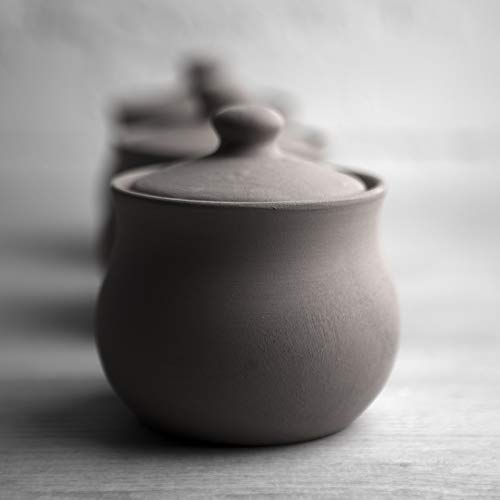 Ceramic Sugar Bowl with Lid (Black)
