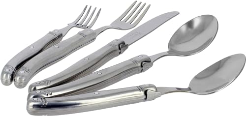 Laguiole 20 Piece All Stainless (Silver)