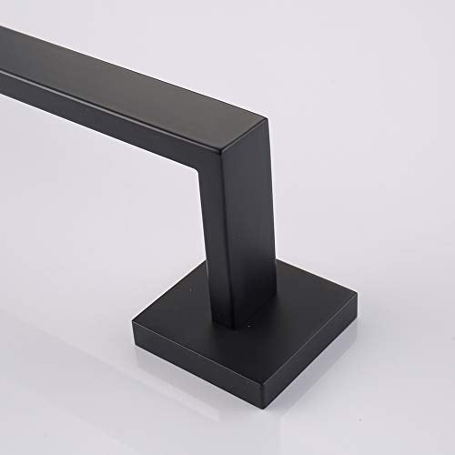Black Single Towel Bar 16 (Matte Black / 16 Inch)