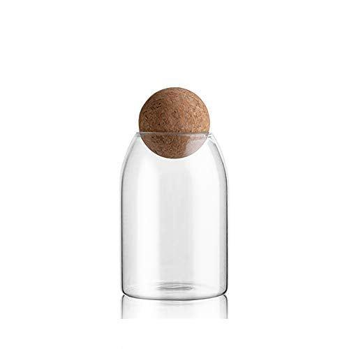750ML 25Oz Glass Storage Container with Ball Cork (750 ml/25 oz)