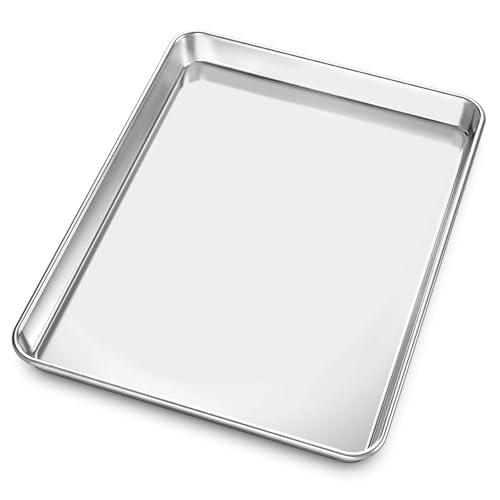 Baking Sheet Yododo Stainless Steel Baking Pans Tray Cookie Sheet Toaster Oven Tray Pan Cookie Pan