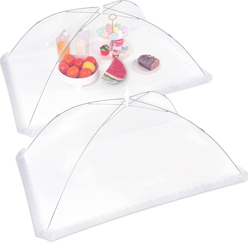 2Pcs 40x24 Extra Large Mesh Food Cover Tent for Outside (40"x24")