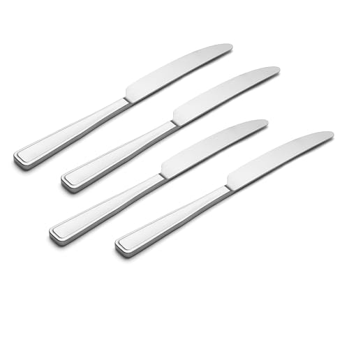 Reid Dinner Knives Silverware Set for 4 (Satin / 4 Count / Dinner Knives)