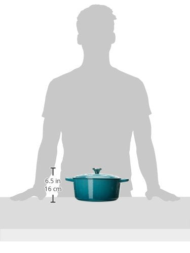 Enameled Cast Iron Round Dutch Oven (Caribbean / 7.25 Qt)