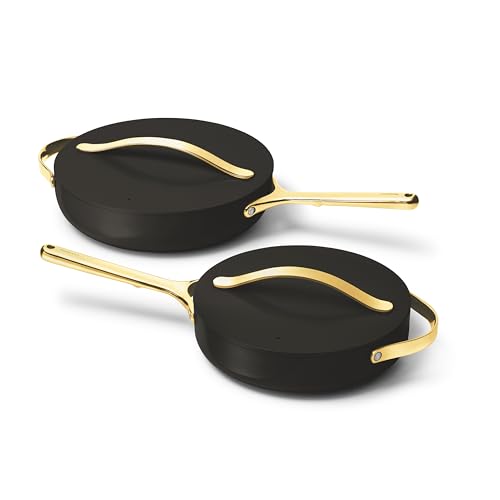 4 Piece Sauté Pan Duo with Lids (Black)
