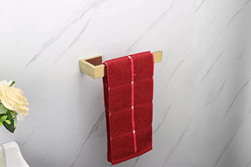 Hand Towel Holder (Gold / 9 In-Rectangular)