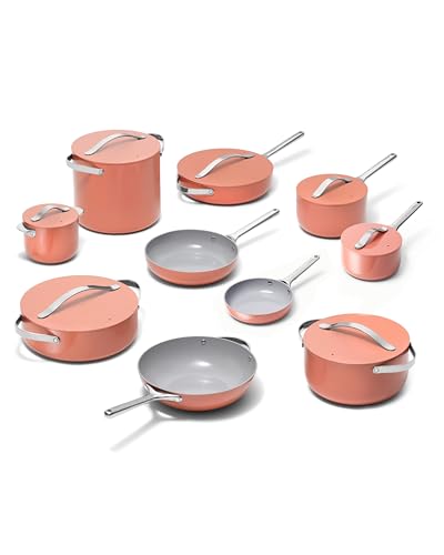 24-Piece Non-Stick Ceramic Cookware Set (Perracotta / 24pc Set)