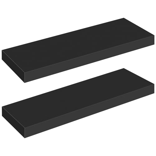 Floating Shelves for Wall (Black / 23.6 Inches)