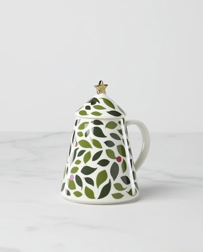Evergreen Figural Tree Christmas Mug with Lid (Figural Tree Lidded Mug)