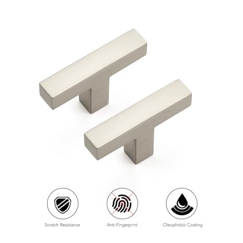 Brushed Nickel Cabinet Handles Cabinet Pulls Single Hole 30 Pack (Brushed Nickel / Single Hole)