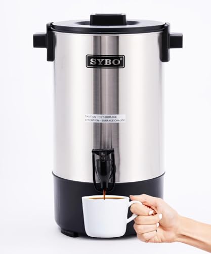 Commercial Grade Stainless Steel Percolate Coffee Maker (6L Metallic)