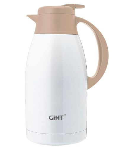 Stainless Steel Thermal Coffee Carafe (White / 64 oz)