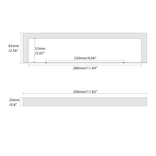 Hand Towel Holder Towel Bar for Bathroom Wall Mounted 12 Inch (White / 12-Inch)