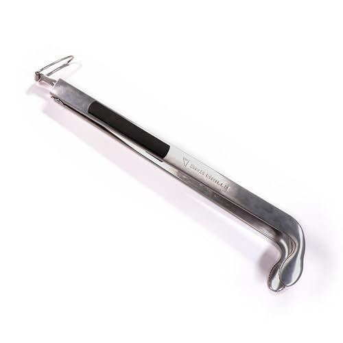 SnS Grills Slow ‘N Sear Cherry Picker Charcoal Tongs with Rubber Handle