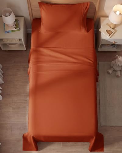 Twin Size 3 Piece Sheet Set (26 - Terracotta / Twin)