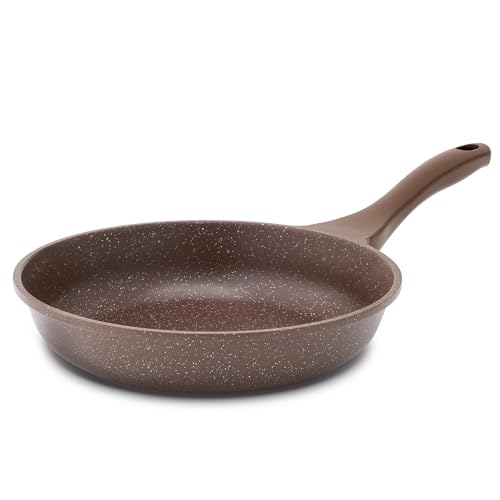 Nonstick Frying Pan Skillet (8 Inch / Toffee Brown)