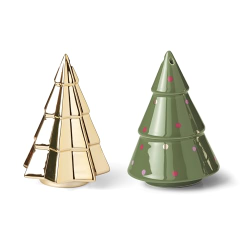 Figural Evergreen Christmas Salt and Pepper Shaker Set (Salt & Pepper Set)