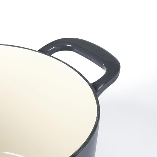 Gatwick 7 QT Enamel Cast Iron Dutch Oven (Gray / 7-Quart)