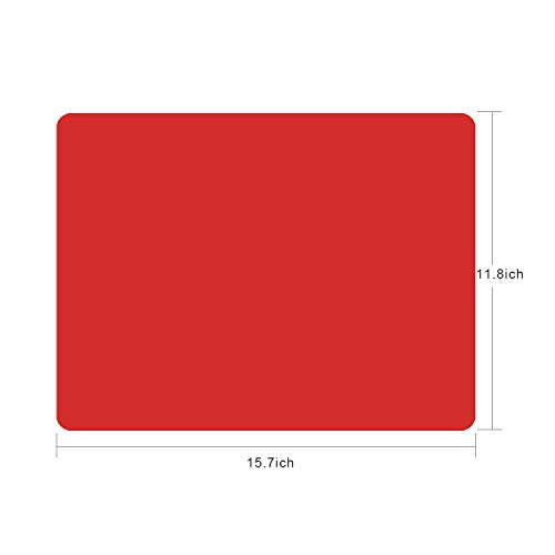 Silicone Placemats (15.7x11.8Inch-4pack / Red)