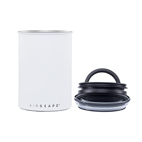 Airscape Stainless Steel Coffee Canister (Matte White / Medium)