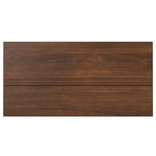 Hunter 48" Wide Walnut Veneer and Metal Coffee Table in Brown (Lift Top Coffee Table / 48 inch / Walnut Veneer)