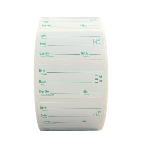 2x1 Removable Freezer Food Labels Stickers for Containers
