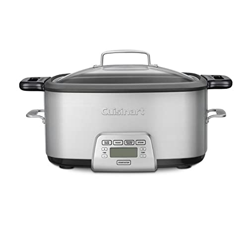 MSC-800 7-Quart 4-in-1 Cook Central Multicooker, Stainless Steel/Black (7 Quarts / Cooker)