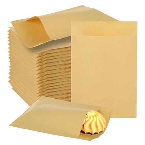 800 Pack Wax Paper Bags 4x6 inch Paper Cookie Bags (Kraft-800PCS / 4x6 inch)
