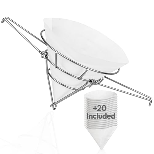 Cone Filter Holder with 20 Paper Filters (Dismantable)