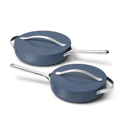 4 Piece Sauté Pan Duo with Lids (Navy)