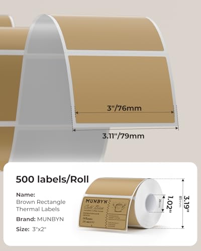 3x2 Thermal Labels (500 Count)