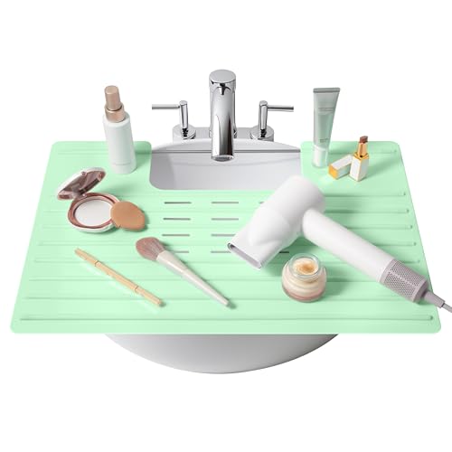 Bathroom Sink Cover for Counter Space (Mint / Large)