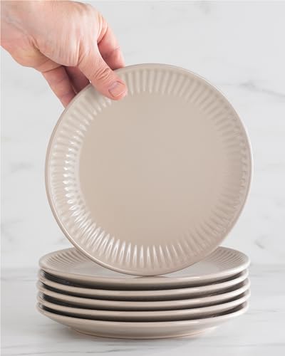 24 Piece Stoneware Dinnerware Set for 8 (Hygge / Light Brown / Set for 8 (24pcs))
