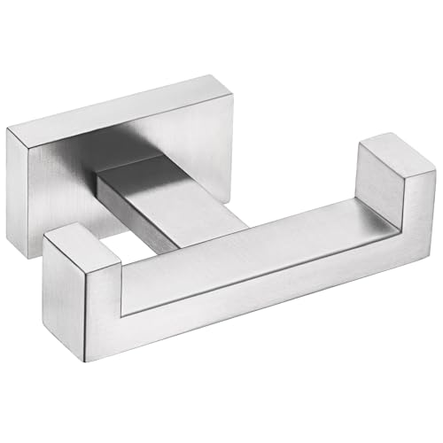 Towel Hook for Bathroom (1 Pack / Brushed Nickel)