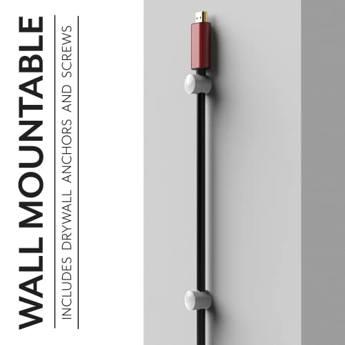 Cable Anchors for Desk Organization White