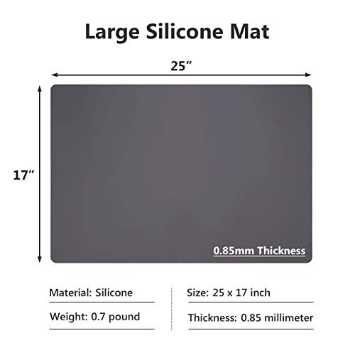 Gray Silicone Mats for Kitchen Counter (2 Count)