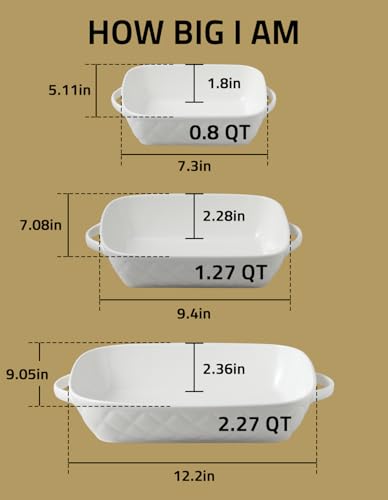 Sweejar Casserole Dishes for Oven