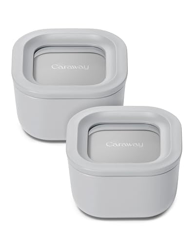 2 Piece Glass Food Storage Container Set (Gray / 1.75 Cup Food Storage (2x))