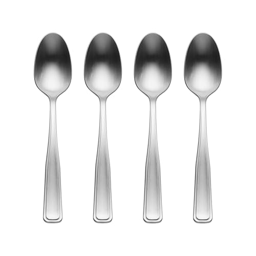 Reid Teaspoons Silverware Set for 4 (Satin / 4 Count / Teaspoons)