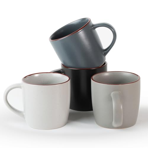Mercury Coffee Mugs 13 oz (Mercury-Multi-color / 4 Count (Pack of 1))