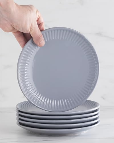 24 Piece Stoneware Dinnerware Set for 8 (Hygge / Gray Blue / Set for 8 (24pcs))
