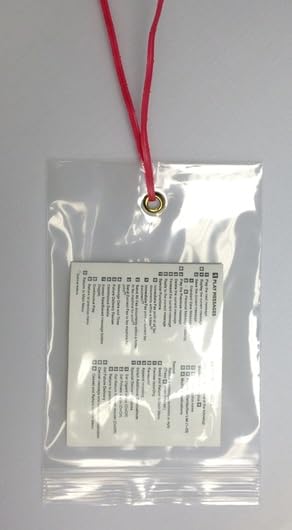 GPI 5" x 7" Reclosable Zip Bags with Bottom Hang (500 Count)