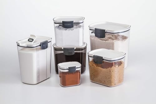 1 Quart Airtight Powdered Sugar Storage Container (1 Piece / Grey)