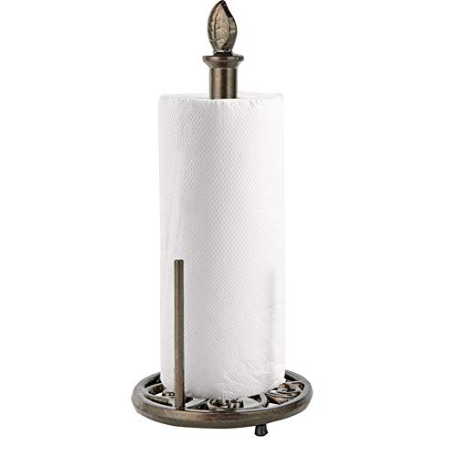 Cast Iron Paper Towel Holder (Leaf Coffee Gold)