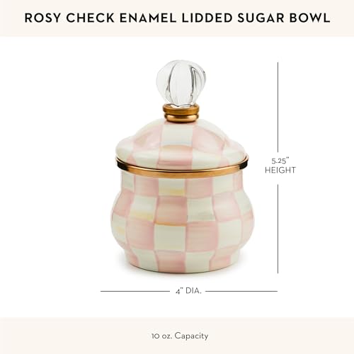 Enamel Lidded Sugar Bowl
