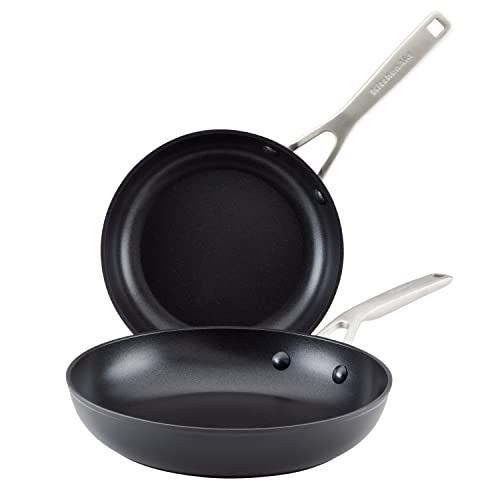 Hard Anodized Induction Nonstick Frying Pan Set (Skillets (8.25" & 10"))